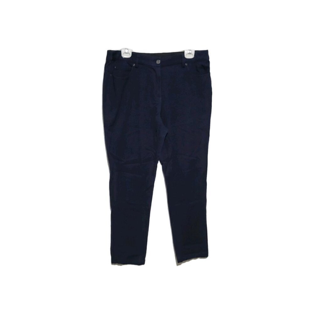 Rafaella Classic Jeans 14 Women's Skinny Navy Blue Stretch 5 Pocket Dark Wash